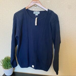 Vintage Village Green made in the usa blue sweater deadstock new with tags med